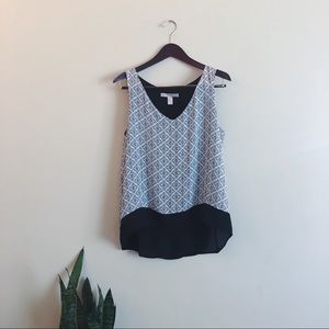 PATTERNED TANK BLOUSE